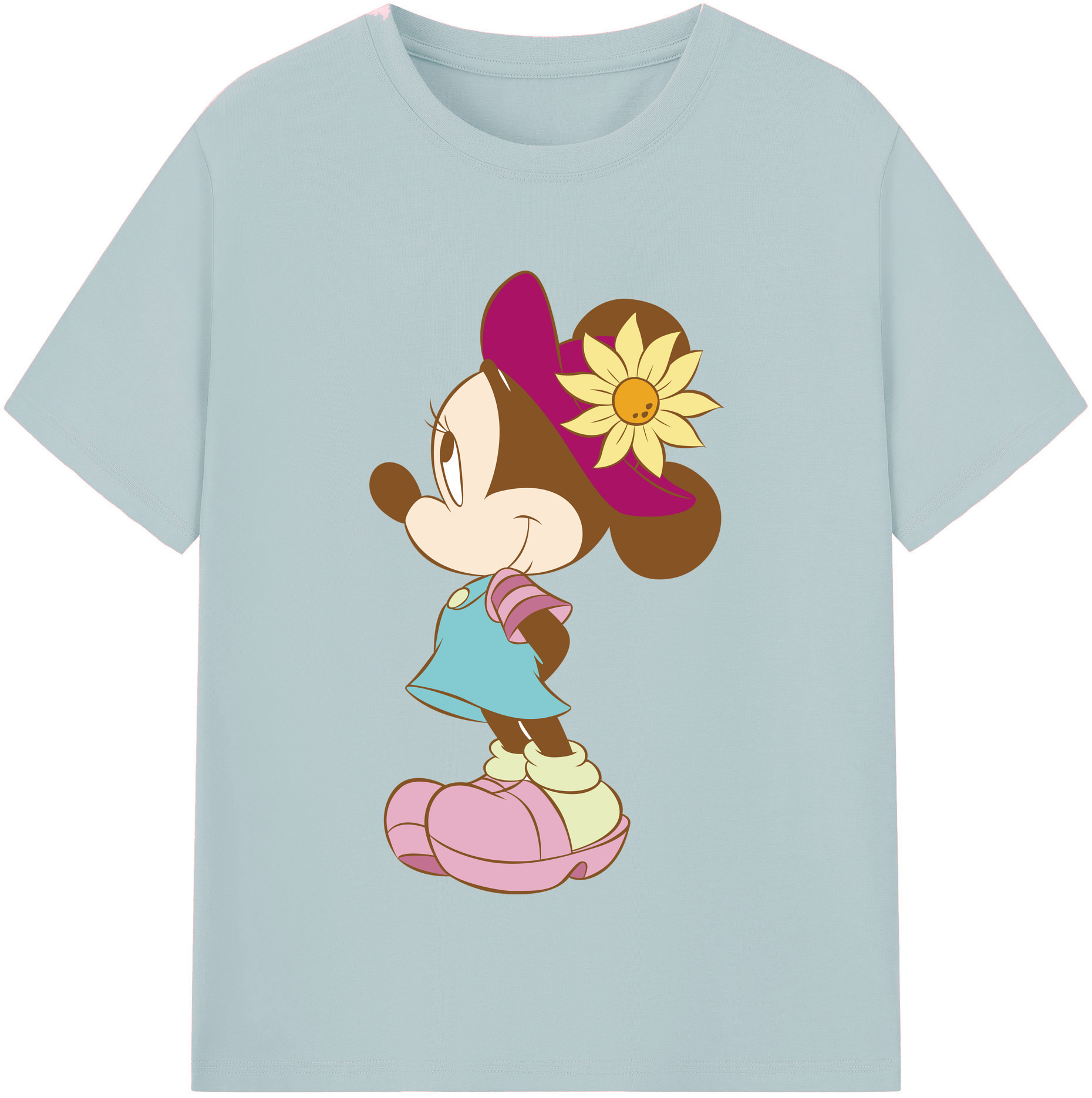 （画像用） ミッキーマウス Mickey Mouse 綿100％半袖Tシャツ（フロントプリント）